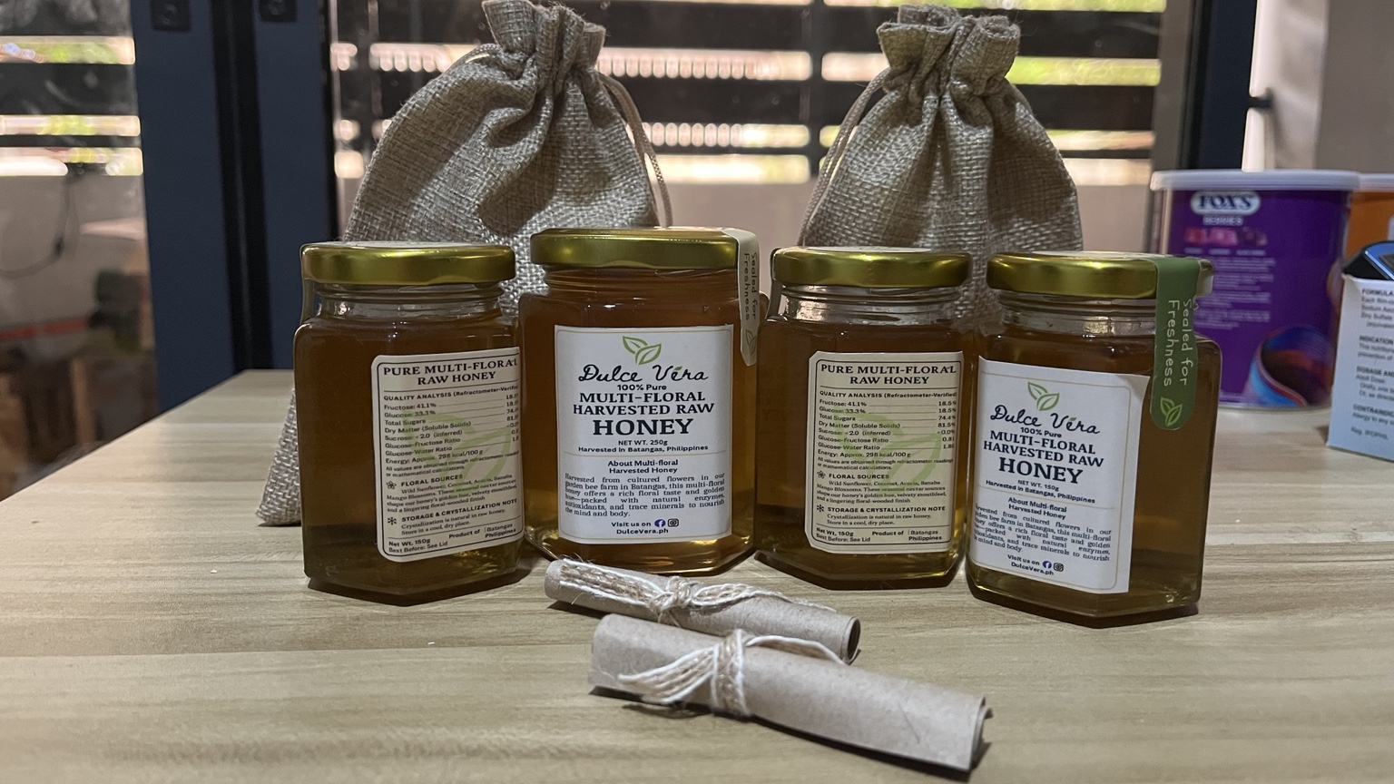 Actual Dulce Vera jars